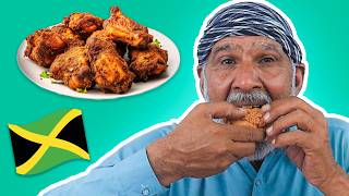 Tribal People Try Jamaican Fried Chicken [upl. by Nalyr]