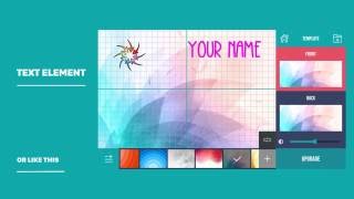 Business Card Maker amp Creator  How to use [upl. by Affrica]