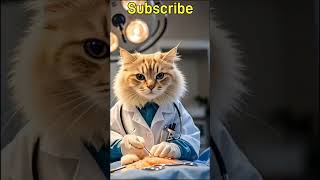 Cat work in Medical🤩🤩 explore animation funny trending [upl. by Betthel325]