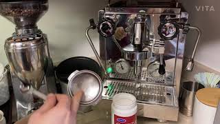 Use Cafiza Cleaner to Back Flush My Rocket Espresso Machine [upl. by Diskson198]