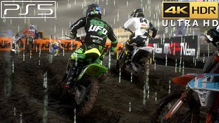 MXGP3 PS5 4K HDR Gameplay Rain [upl. by Nemlaz]