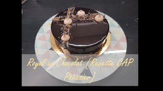 Royal au chocolat Recette CAP Pâtissier [upl. by Eesak]