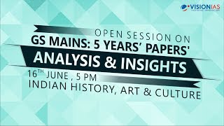 GS Mains 5 Years Papers  Analysis amp Insights  Indian History Art amp Culture [upl. by Lihkin903]