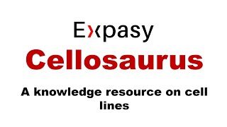 Expasys Cellosaurus  A cell lines database  Bioinformatics important tools [upl. by Trebla]