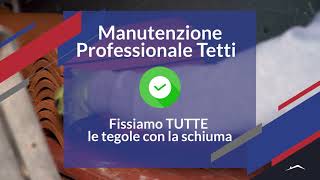 ManutenzioneTetto  Il fissaggio delle tegole una ad una [upl. by Lotsyrc432]