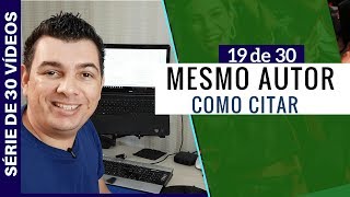 COMO CITAR OBRAS DIFERENTES DO MESMO AUTOR [upl. by Womack]