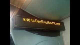 640 to Bentley Wood School [upl. by Ikcim614]