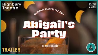 Abigails Party  Trailer  Highbury Theatre [upl. by Aihsenal]