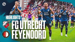 DEBUTS FIRST GOALS amp THREE POINTS in Utrecht 👏  Highlights FC Utrecht  Feyenoord  20232024 [upl. by Astrid]