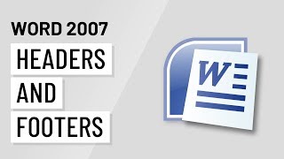 Word 2007 Working with Headers and Footers [upl. by Aliuqet]