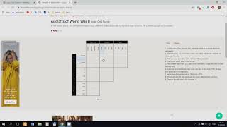 Aircrafts of World War II  Logic Grid Puzzle  Walkthrough [upl. by Phineas584]