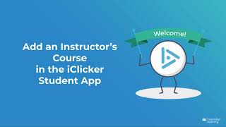 Add an Instructors Course in the iClicker Student App [upl. by Akym]