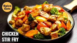 CHICKEN STIR FRY RECIPE  QUICK AND EASY CHICKEN STIR FRY  STIR FRY CHICKEN [upl. by Allveta443]