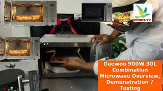 Daewoo 900W 30L Combination Microwave Overview Demonstration  Testing [upl. by Xela]