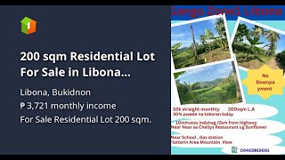 200 sqm Residential Lot For Sale in Libona Bukidnon [upl. by Ewens502]