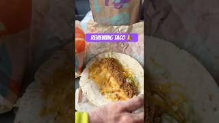 Let’s review Taco Bell🤤 TacoBell shorts foodie fastfood [upl. by Anela]