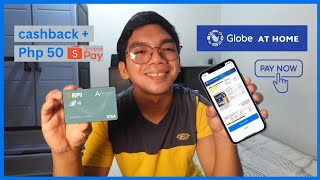 Globe Internet Bill Payment Using BPI Amore Cashback Credit Card PayEarn [upl. by Melantha]