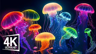 The Best 4K Aquarium  The Colors of the Ocean The Sound Of Nature [upl. by Aenad]