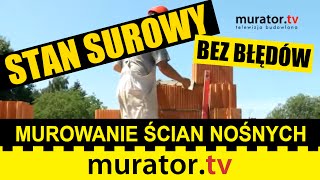 Murowanie ścian nośnych Jak robić to poprawnie  STAN SUROWY BEZ BŁĘDÓW [upl. by Erual145]