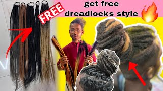 Get Free Dreadlock Hairstyle Rubber Band Dreadlocks 1st Time At our channel [upl. by Aramoix486]