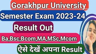 DDU Semester Exam Result 202324 Out DDU BA BCOM BSC LLB Semester Result 2024 कब  How To Check [upl. by Allesiram745]