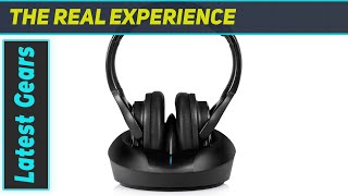 ZANCHIE Wireless TV Headphones Review  HiFi Stereo No Lag 330ft Range [upl. by Gasper]