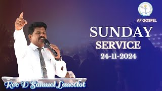 🔴24112024 SUNDAY APOSTALIC FULL GOSPEL CHURCH  live Service  DSAMUEL LANCELOT  AF GOSPEL 🔴 [upl. by Eniksre]