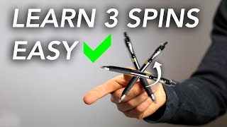 Learn How to Spin A Pen  In Only 5 Minutes  Cool Skill While Bored [upl. by Lamek]