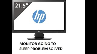 Hp monitor going to sleep problem solved [upl. by Yla445]