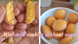 Milk powder cookies  cookies without oven recipe  Easy cooking and baking ideas [upl. by Artaed226]