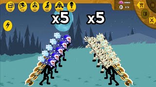 x5 Ice Giant VS x5 Undead Giant  Stick War Legacy [upl. by Alexei449]