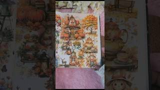 ASMR Scrapbooking ✨ Autumn Theme🍁🍂🎃Journaling shorts Tingle [upl. by Aehtela714]