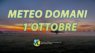 Meteo domani 1 ottobre 2024 [upl. by Atilek]