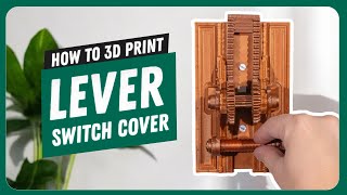 How to slice The Right Lever Light Switch Cover [upl. by Leinad]