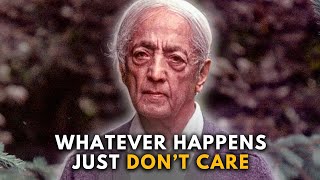 When Jiddu Krishnamurti Shocked His Audience The Philosophy Of Not Caring [upl. by Rich]