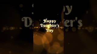 Happy daughters day  daughter day status day  whatsapp video of daughter day trending cartoon [upl. by Eelrefinnej]