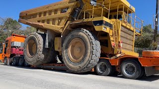 Loading And Transporting The Caterpillar 777C Dumper  SotiriadisLabrianidis Mining Works [upl. by Nomelc790]