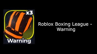 Warning CLASS A Glove Stats  Roblox Boxing League [upl. by Llehsor]