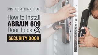 Installation GuideHow to install Abrain Door Lock for your SECURITY DOOR❓AHD Malaysia [upl. by Nihs762]