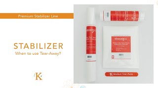 When to Use Tear Away Stabilizer [upl. by Georgianna605]