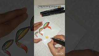 Easy Handmade Diwali card 🎇🪔  The Great Indian Festival  subscribe shorts viralshort youtube [upl. by Viridissa841]