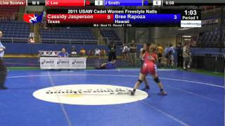 Cadet Women 115  Bree Rapoza HI vs Cassidy Jasperson TX [upl. by Joacimah738]