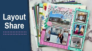 Scrapbook Ideas to Try  My First Layouts Using Stampin Up Supplies [upl. by Milks920]