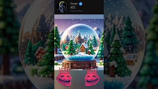 MINECRAFT Snow Globe CHRISTMAS Magic Happens shorts short [upl. by Grosvenor]