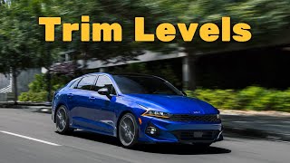 2022 Kia K5 Trim Levels Standard Features and Colors Explained [upl. by Shaeffer211]