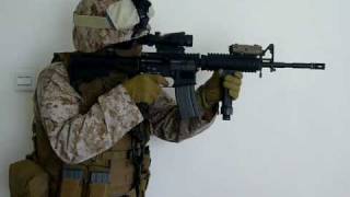 AGM M4 RIS GBB US Marine Corps style Airsoft [upl. by Gayla]