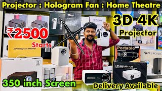 Cheapest Branded 3D 4K PROJECTOR HOLOGRAM FAN HOME THEATRE nangarombabusy [upl. by Einneb]