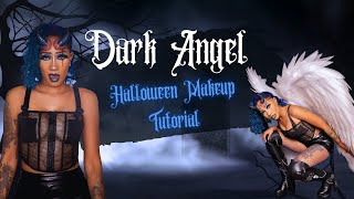 Dark Angel Halloween Glam  Halloween 2024 Makeup Tutorial [upl. by Any]