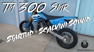 Tm 300 2t smr Scalvini exhaust  Startup  Sound [upl. by Asenav]