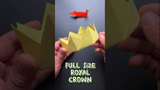 How to make paper origami crown origami crown papercraftorigami [upl. by Mufi30]